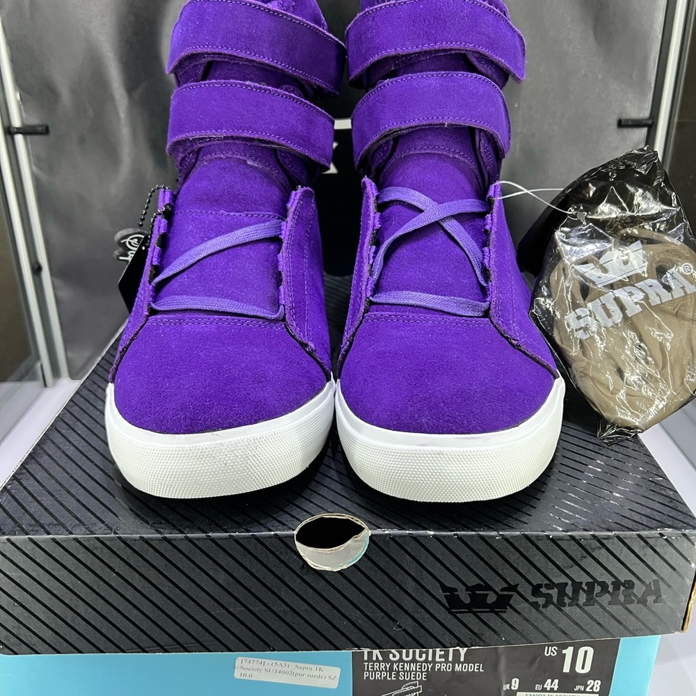Supra Terry Kennedy Pro Model Purple Sued size 10